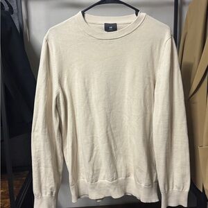 H&M Cream Crewneck Sweater